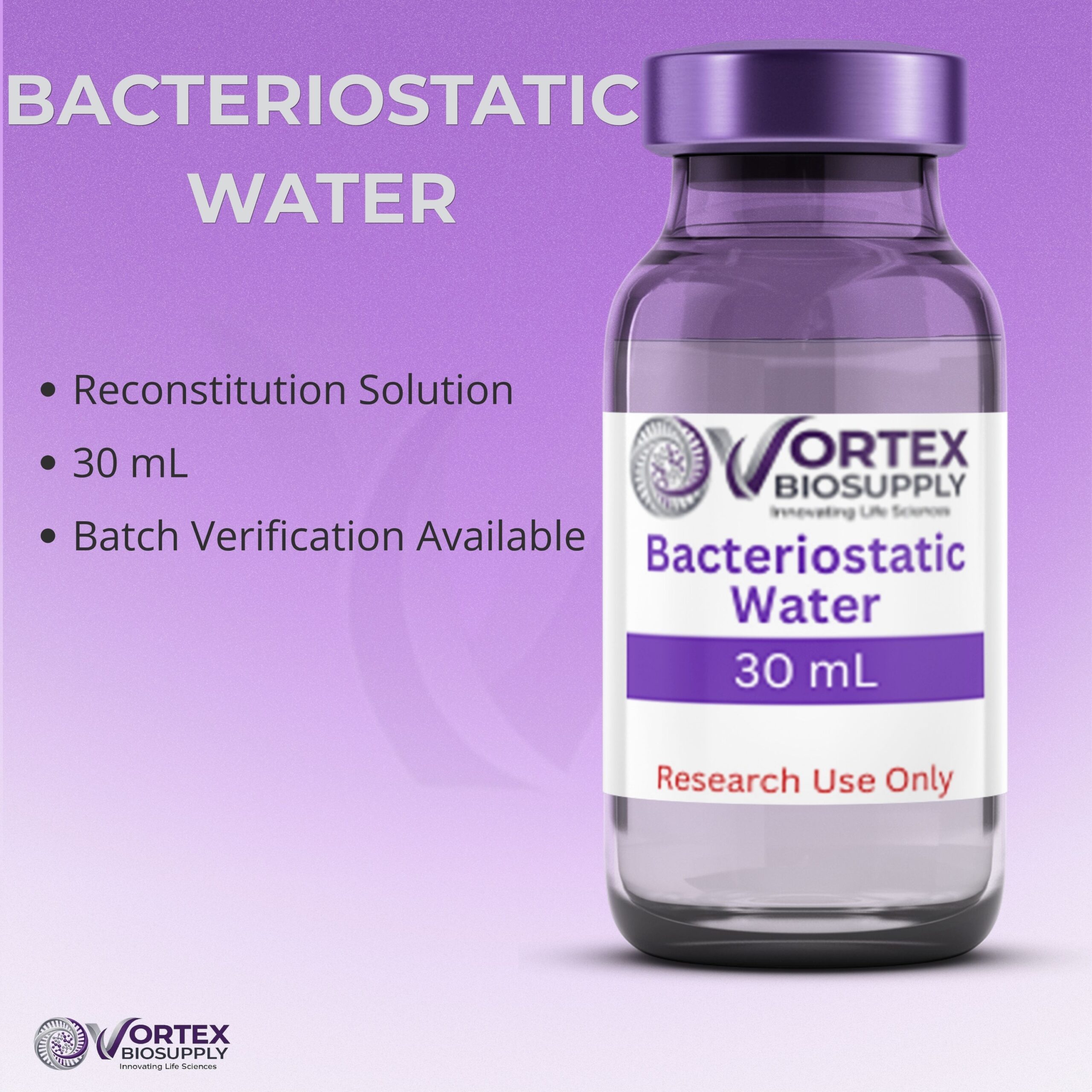 Bacteriostatic Water 30mL